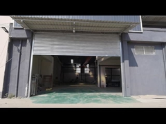 0.8mm Độ dày Slat Cổng điện tiêu chuẩn bên ngoài thép cửa tròn công nghiệp